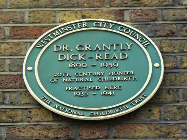 Grantly Dick-Read green plaque