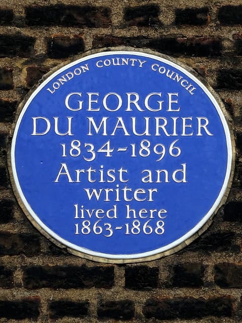 George Du Maurier blue plaque