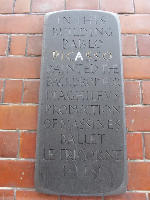 Pablo Picasso slate plaque