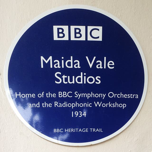 Maida Vale Studios, BBC Symphony Orchestra, and BBC Radiophonic Workshop blue plaque