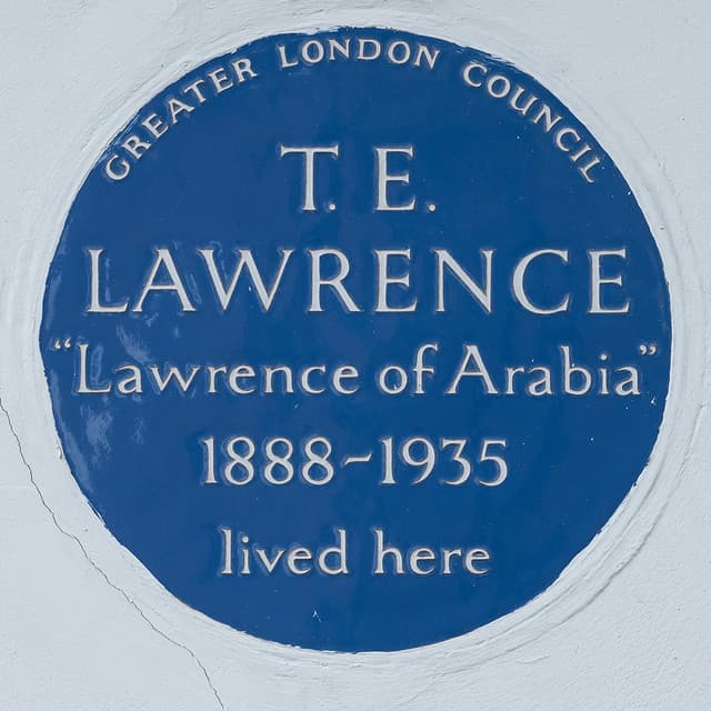 T. E. Lawrence blue plaque