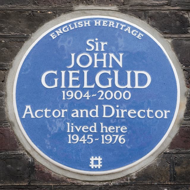 John Gielgud blue plaque