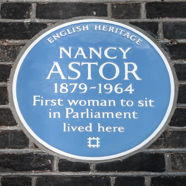 Nancy Astor blue plaque