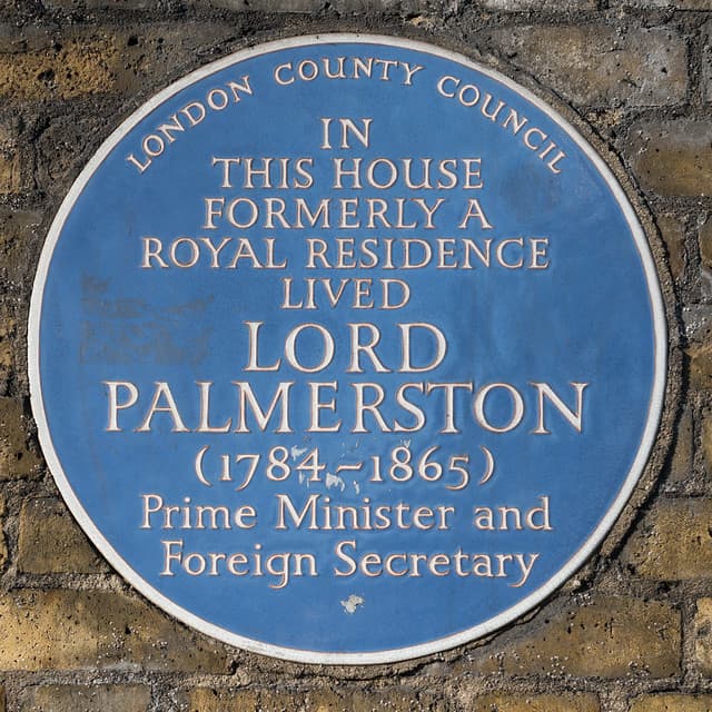 Henry John Temple blue plaque