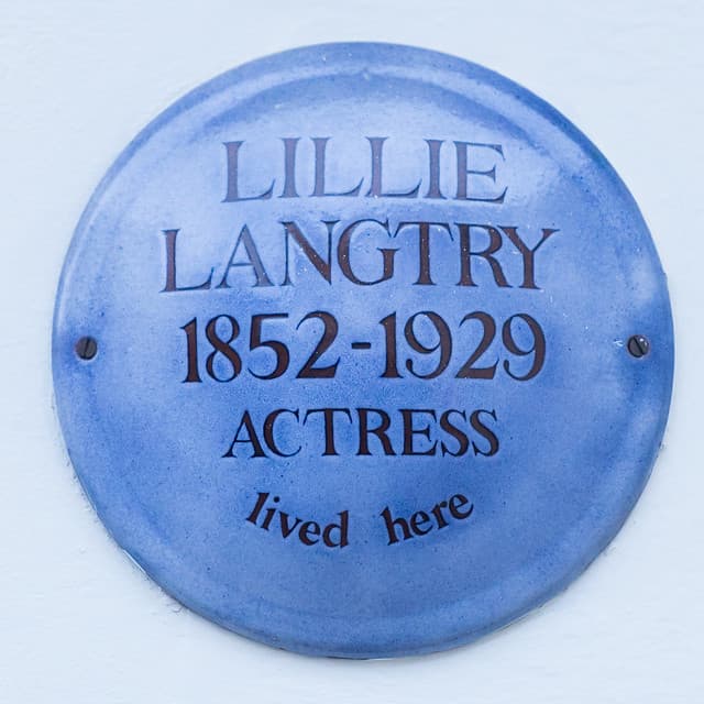 Lillie Langtry blue plaque