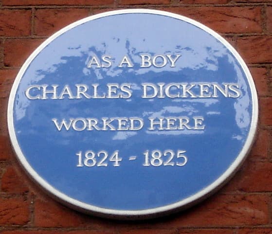Charles Dickens blue plaque