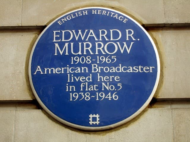 Edward R. Murrow blue plaque