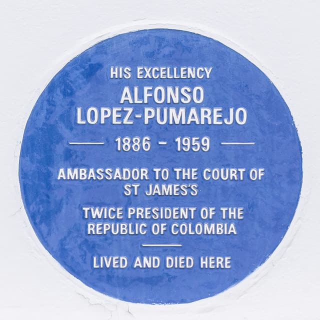 Alfonso Lopez-Pumarejo blue plaque