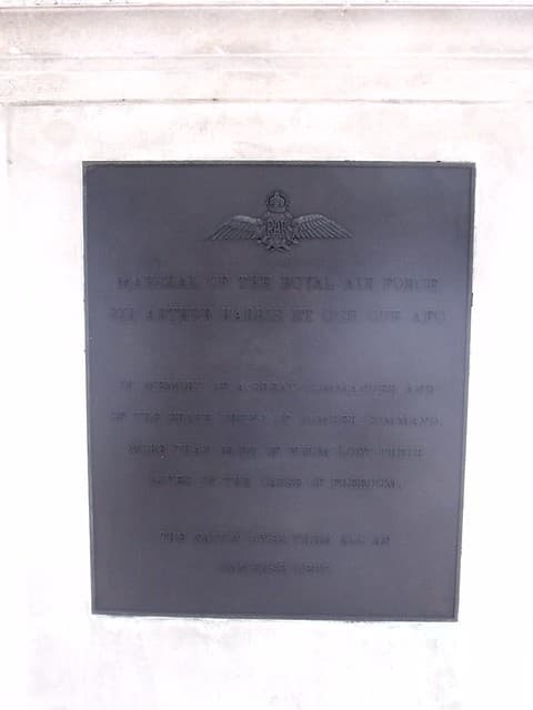 Arthur Harris bronze plaque