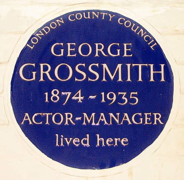 George Grossmith Junior blue plaque