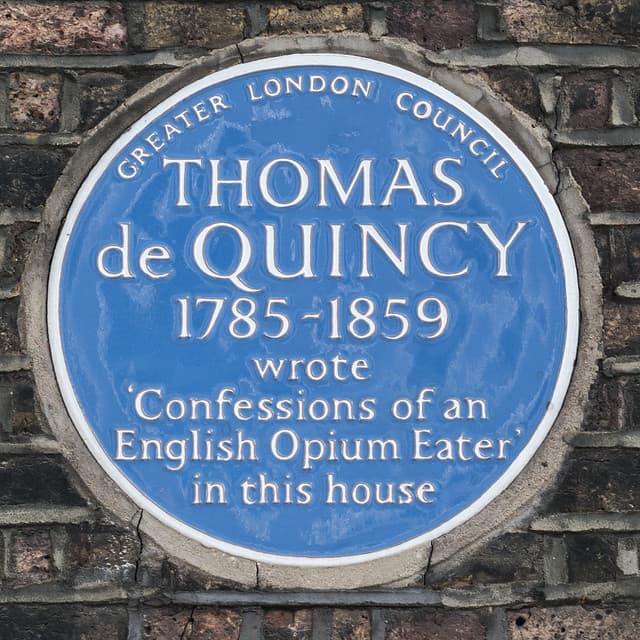 Thomas De Quincey blue plaque