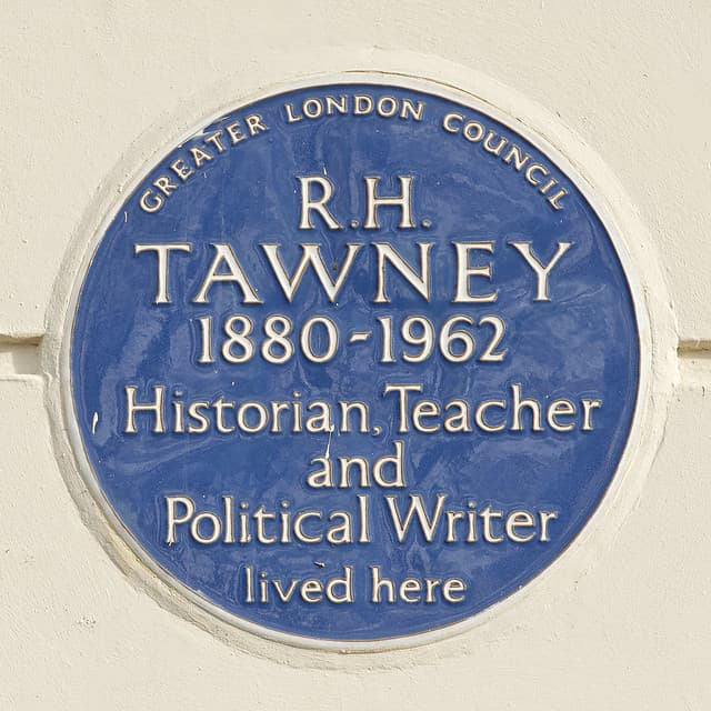 R. H. Tawney blue plaque