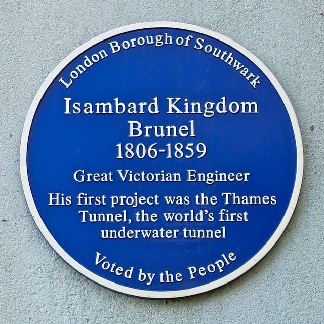 Isambard Kingdom Brunel blue plaque