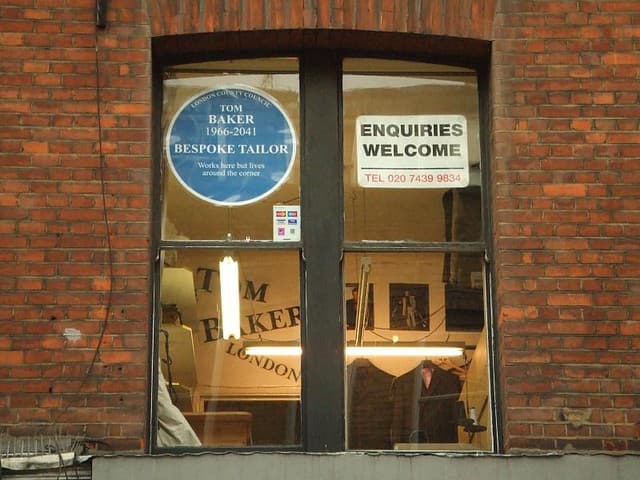 Tom Baker blue plaque