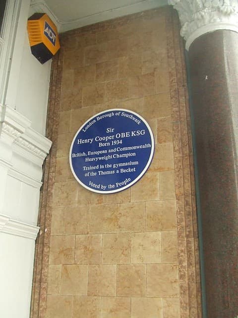 Henry Cooper blue plaque