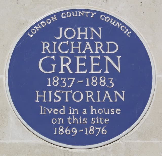 John Richard Green blue plaque
