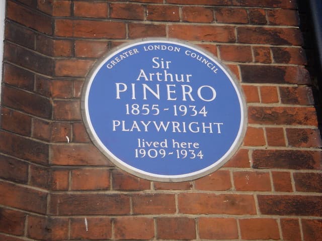 Arthur Pinero blue plaque