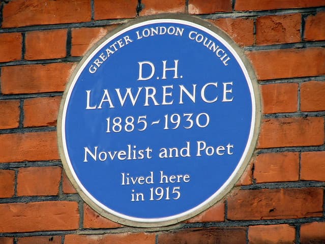 D. H. Lawrence blue plaque