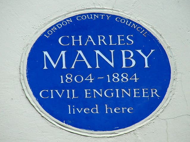 Charles Manby blue plaque