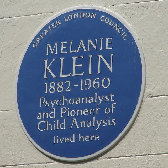 Melanie Klein blue plaque