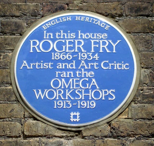 Roger Fry blue plaque