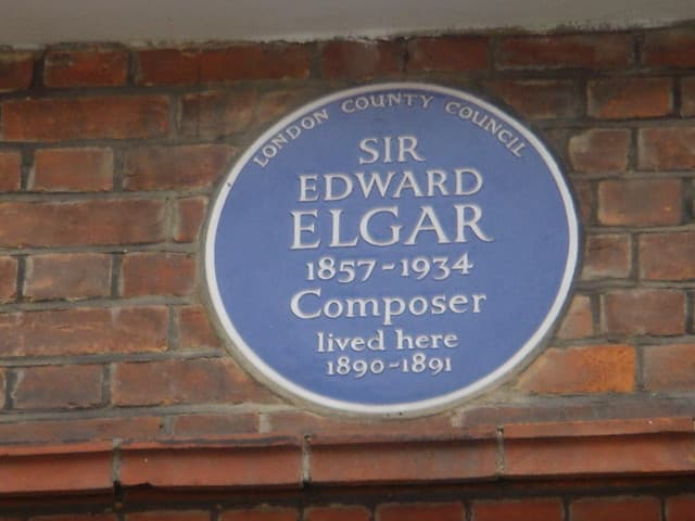 Edward Elgar blue plaque