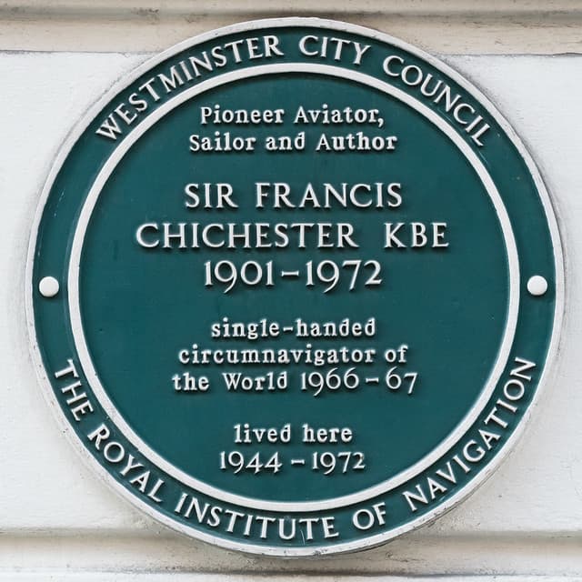 Francis Chichester green plaque