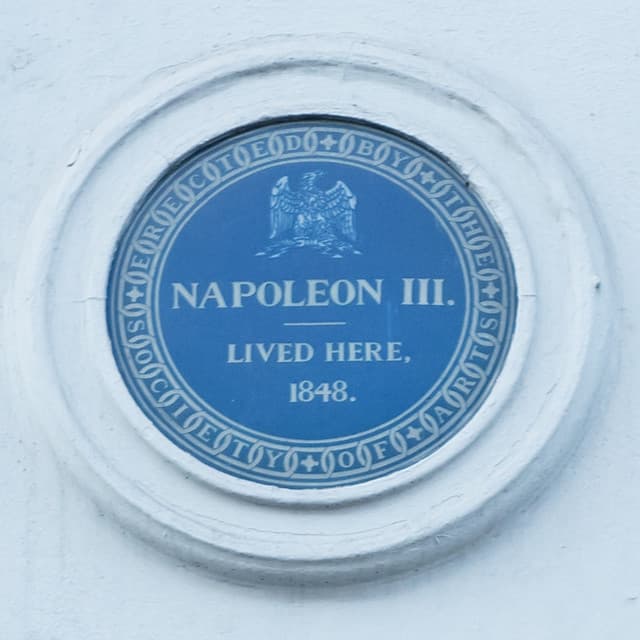Louis-Napoléon Bonaparte blue plaque