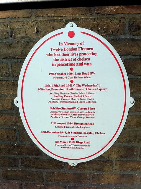 White plaque № 5388