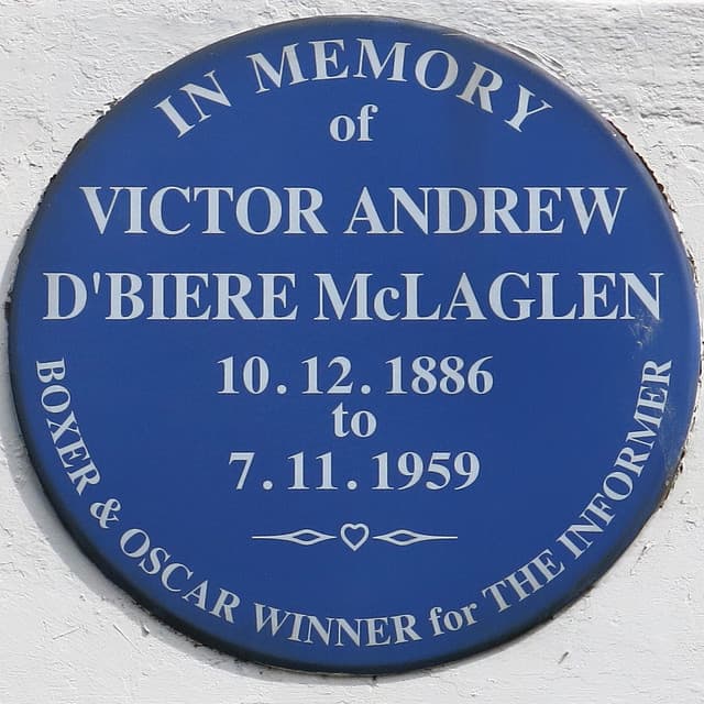 Victor McLaglen blue plaque