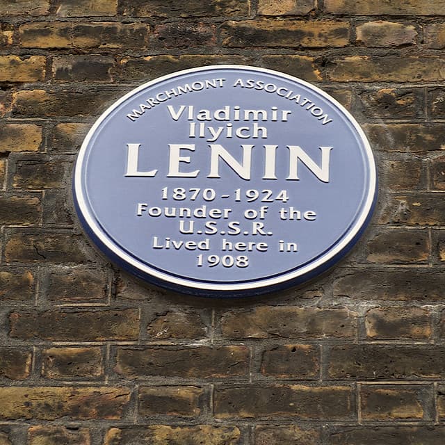 Vladimir Lenin blue plaque
