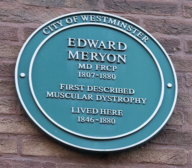Edward Meryon green plaque