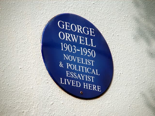George Orwell blue plaque