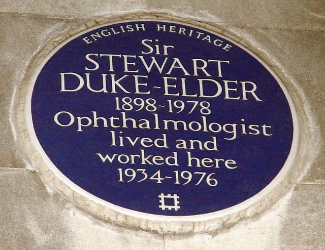 Stewart Duke-Elder blue plaque