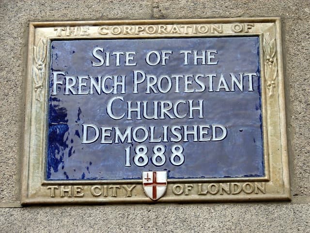 French Protestant Church, London blue plaque
