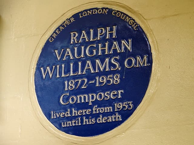 Ralph Vaughan Williams blue plaque