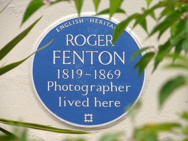 Roger Fenton blue plaque