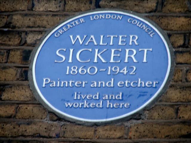 Walter Sickert blue plaque