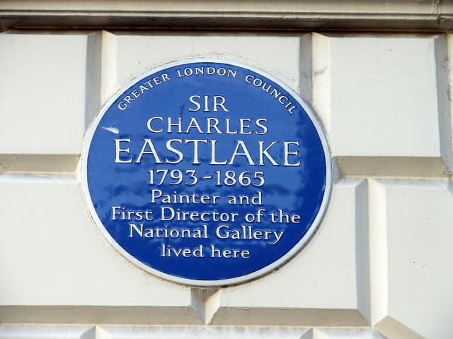Charles Eastlake blue plaque