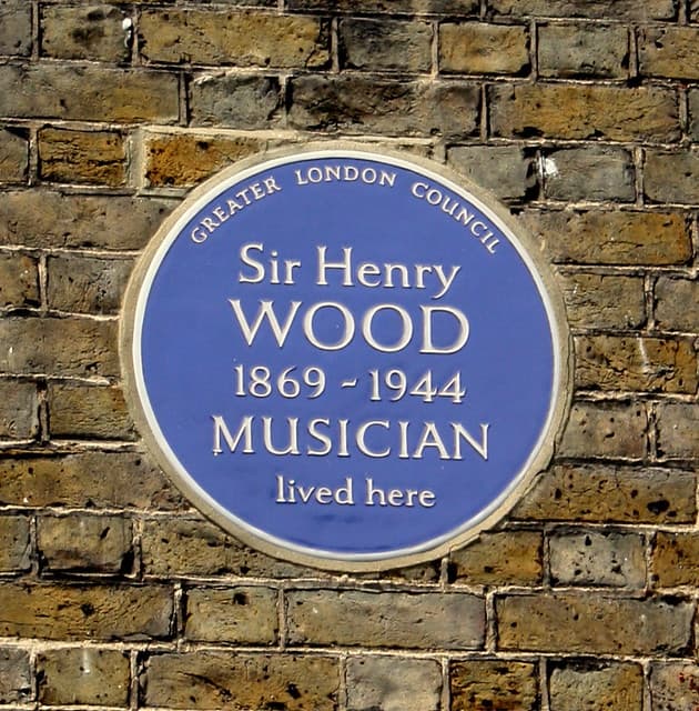 Henry Wood blue plaque