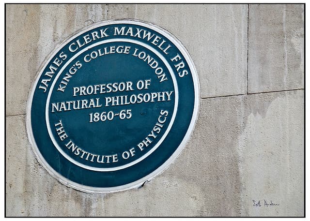 James Clerk Maxwell blue plaque