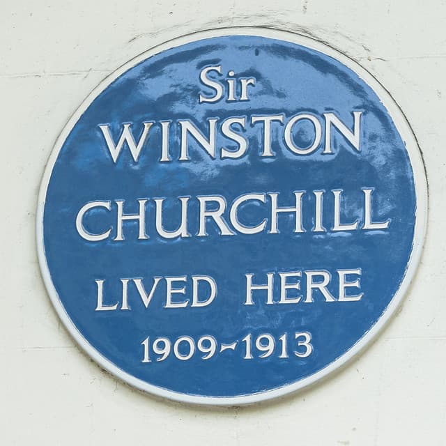 Winston Churchill blue plaque