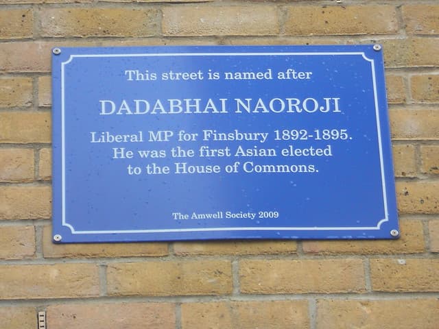 Dadabhai Naoroji blue plaque