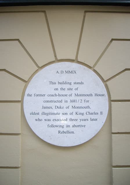 James Scott white plaque