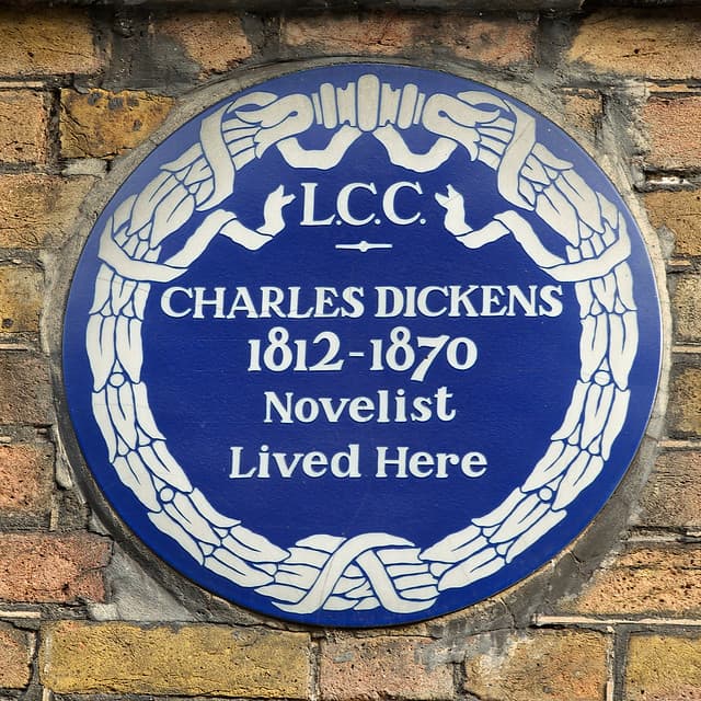 Charles Dickens blue plaque