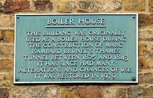 Marc Isambard Brunel and Brunel green plaque