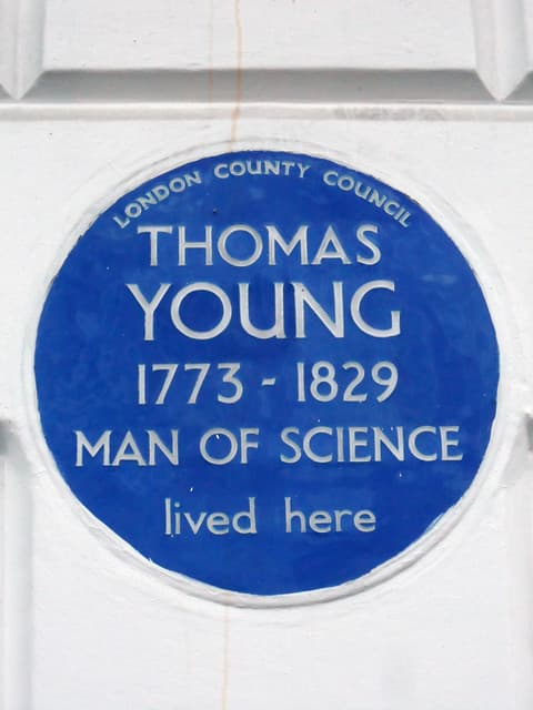 Thomas Young blue plaque
