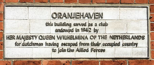 Wilhelmina white plaque