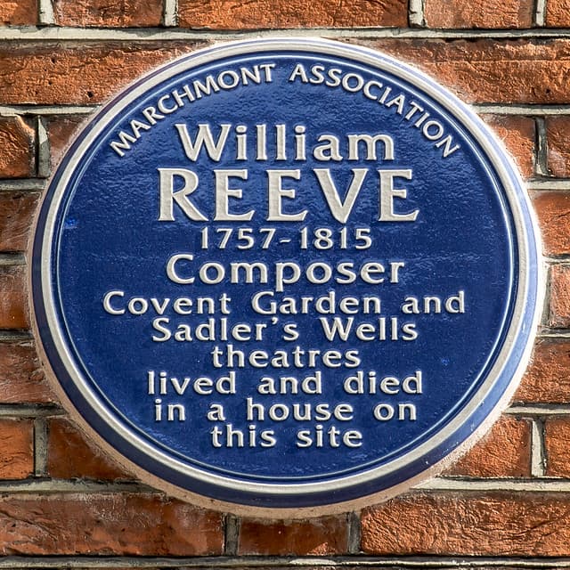 William Reeve blue plaque