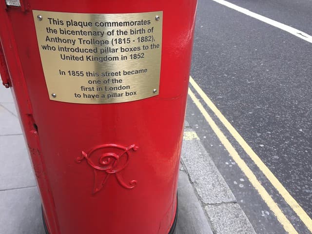 Anthony Trollope bronze plaque